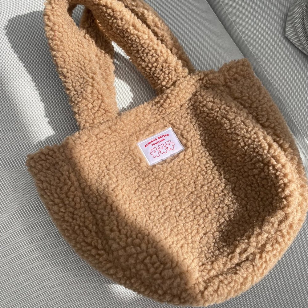 Fluffy bear bag